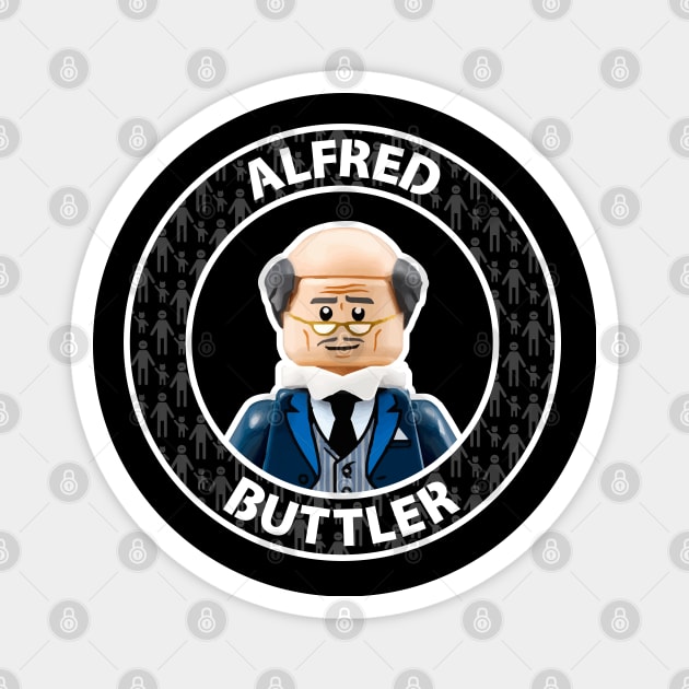 Alfred Buttler with two Tees - Parental Lock - Double Magnet by Barn Shirt USA